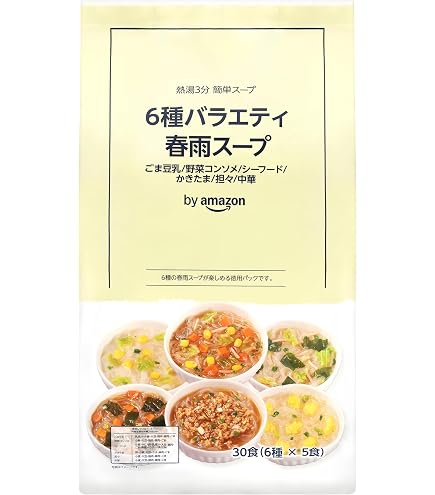 Amazon | 【大容量パック】スープ春雨 6種類30食入り かきたま/ごま